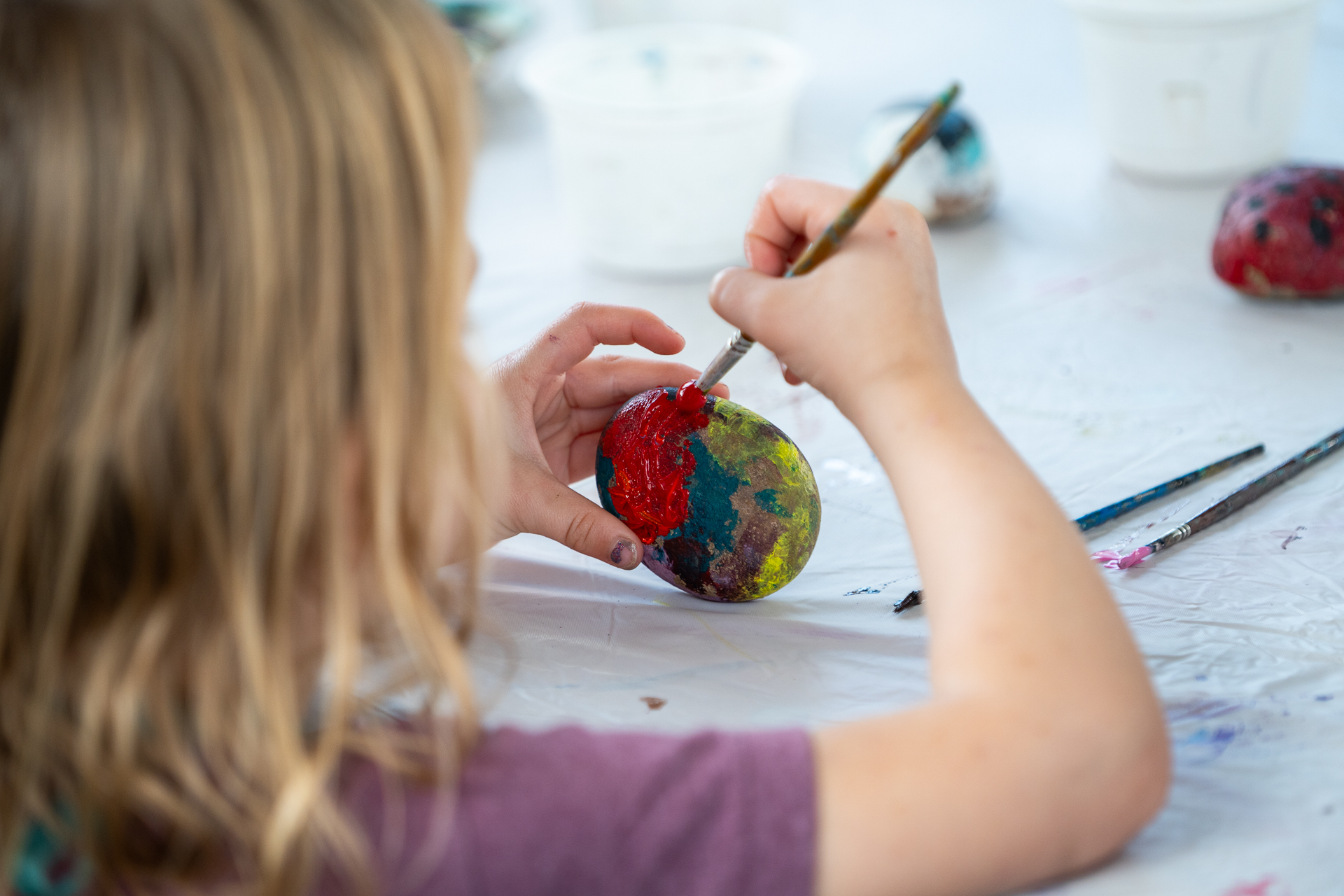 River Rock Painting