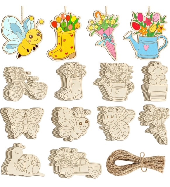 Wooden Animal Garden Stakes