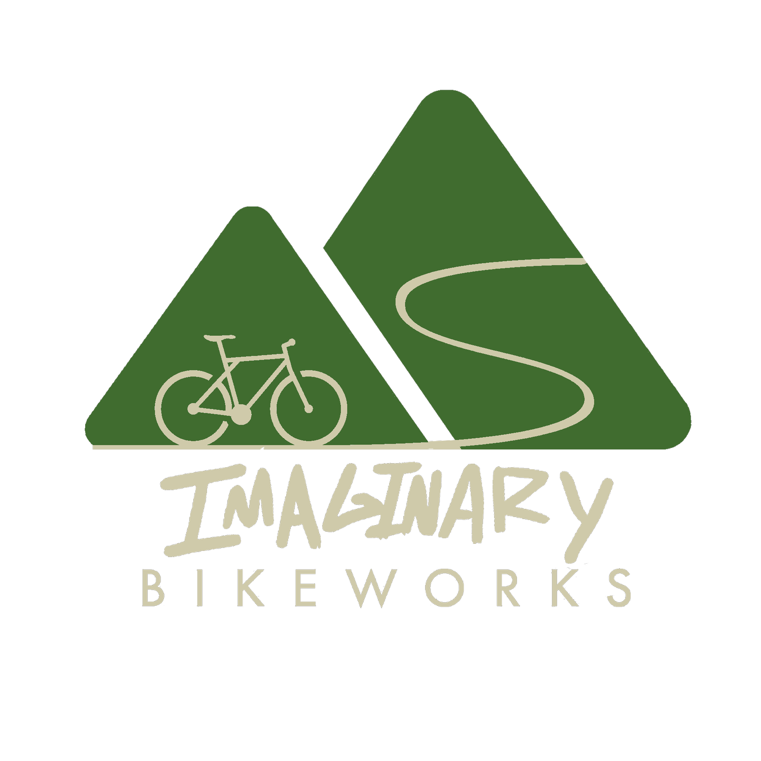 imaginarybikeworks-newlogogreentan
